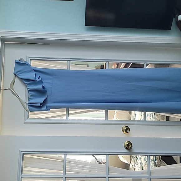 LuLu's Women's Prom Dress Elegant Powder Blue One-Shoulder Dress Pastel Sz M NWT - Picture 3 of 7